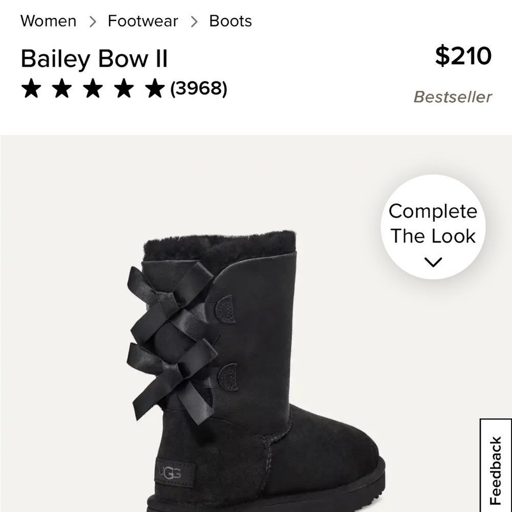 BRAND NEW IN BOX UGG BAILEY BOOTS. NEVER WORN…Non-smoking home. Size too small